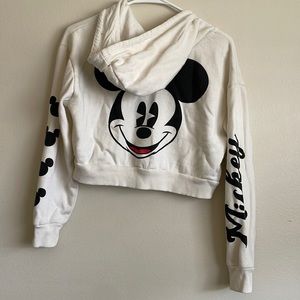 Mickey Mouse cropped zip up